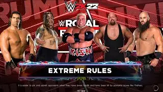 The Great Khali + Braun Strowman + Big Show + Rikishi + Umaga | 5-Man Elimination Match | WWE 2K22