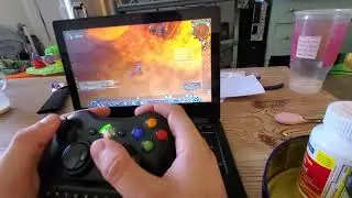 World of Warcraft 360 controller powered by steam overlay