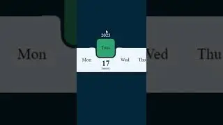 New Calendar design using HTML and CSS and JavaScript