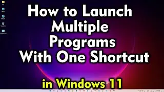 How to Run Any Program Using NOTEPAD in Windows 11 - Launch Multiple Programs With One Shortcut