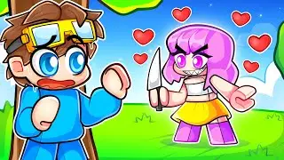 Hide & Seek with CRAZY FAN GIRL In Roblox!