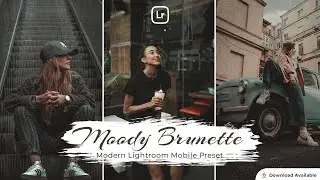 Moody Brunette | Lightroom editing | Lightroom Mobile Preset Free DNG