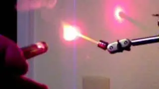 Light a match with DVD laser