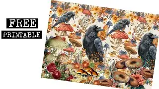 🦋🎁  Free Printable for Junk Journal, Card Making and Paper Craft