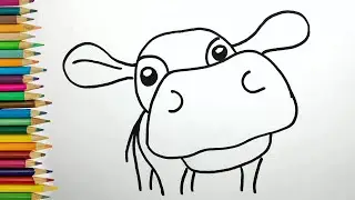 КАК нарисовать МИЛУЮ КОРОВКУ / Рисунки для срисовки