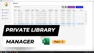 Private Library Manager Part 1 | Advanced Excel