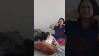 my little ones playing with me