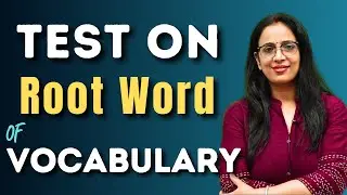 Test On Root Word Of Vocabulary || Learn vocab with tricks || English With Rani Ma'am