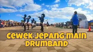 CEWEK JEPANG MAIN DRUMBAND DI KOBE. KEREN BANGET