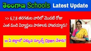 TS Schools reopening 2021||school Attendance|| schools reopening date 2021||telangana schools news