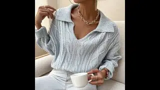 Самые модные пуловеры и свитера. Вяжем модные свитера от Shein .