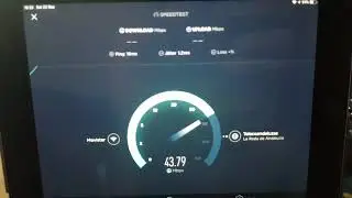 Movistar fibre optic speed test 50/50mb