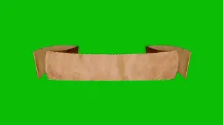 Old Paper Rolled Banner Green Screen | EveryThing Green Screen