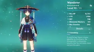 WANDERER MAX ASCEND | PULLING FOR WANDERER / LEVELING UP EXP AND TALENT