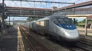 MBTA & Amtrak Trains at Readville (June 19, 2023)