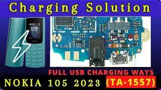 NOKIA 105 2023 (TA-1557) charging not working problem solution BATTERY CONNECTOR Schematic Diagram