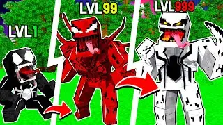 Я СТАНОВЛЮЧЬ ВЕНОМОМ С КАЖДЫМ УРОВНЕМ В МАЙНКРАФТ! КРАСЯ VENOM MINECRAFT