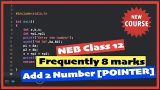 Add two numbers using pointer in C 8 marks