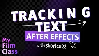 Cinematic TEXT TRACKING Animation in After Effects!