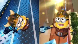 Viking Minion Smashes Frozen Objects at Gru's Lab & The Mall | Despicable Me: Minion Rush