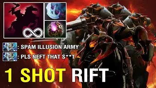 [Chaos Knight] Carry Build, Manta + Octarine  Core Endless Illusion Army 1 Shot Rift Dota2 7.35d