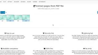 How to extract pages from a PDF file