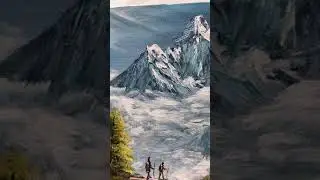 #Shorts….Living Life in Mountains Painting