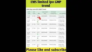 EMS limited ipo gmp today|ems limited ipo