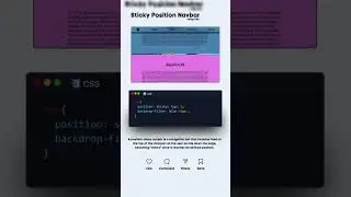 📌✨ Build a Sticky Navbar with CSS – Stay on Top! 💻🔥||