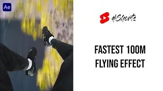 How to cover 100m FAST! 🏃🏻‍♂️💨 Adobe After Effects #Shorts