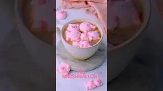 Cuteness overload with these piggy marshmallows! 