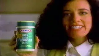 Retro Kraft 100% Grated Parmesan Cheese Commercial 1993 Allyce Beasley