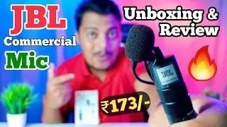 JBL Commercial Microphone Unboxing & Review || Best Mic Under 500🔥