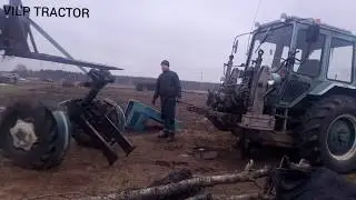 Как снять двигатель с экскаватора МТЗ