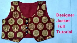 Designer and Beautiful koti/Jacket cutting and stitching easy way full tutorial.