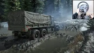 SnowRunner | DCB US-K900 | Steering Wheel + Shifter | GamePlay