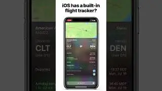 How to use the built-in flight tracker on iOS