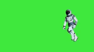 Astronauts walking on the space green screen footage