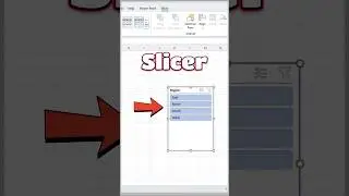 Data filter using Slicer in excel 