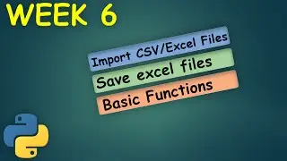 Week 6 | Introduction to PYTHON for Beginners | Learn Data Science | MiTutorials