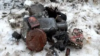 Коп по войне в зимнем лесу. Коп по войне. Фильм 70. WWII Metal detecting.