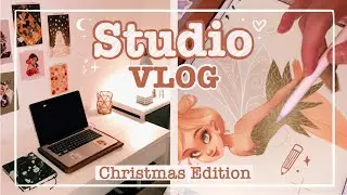 STUDIO VLOG 005 | What I Got Up To Over Christmas, Drawing Tinkerbell & Prepping For Etsy