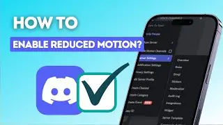 How to enable reduced motion option on Discord?