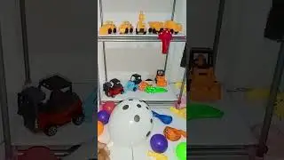 Balloons, contractor cars and colorful balls part 58 