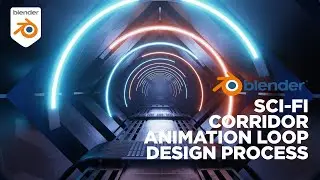 Blender - Sci Fi Corridor Animation Loop in EEVEE and Blender - Tutorial