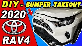 DIY 2019 - 2024 Toyota RAV4 Front Bumper Removal | How To Remove Rav4 Front Bumper