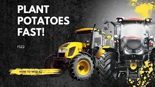 FS22 Plant potatoes fast! | the right equipment makes all the difference