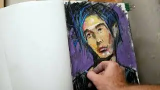 Абразивная бумага Малевич.Сухая и масляная пастель.