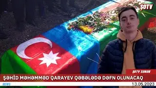 Evin tək oğlu olan şəhid Məhəmməd Qarayev Qəbələdə dəfn olunacaq