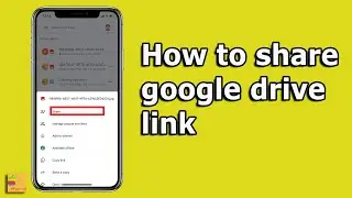 How to share google drive link | How to share files on google drive